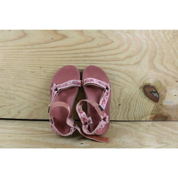 Teva Anna Sui Womens 6 Pink Universal Platform Sandals Lollipop Limited Edition - Picture 6 of 9